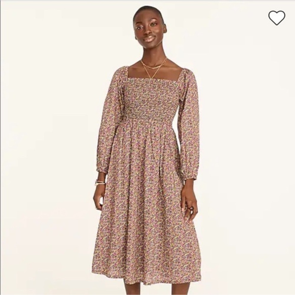 J. Crew Organic Cotton Daydream Dress in Liberty® Busy Izzy Fabric Size M
